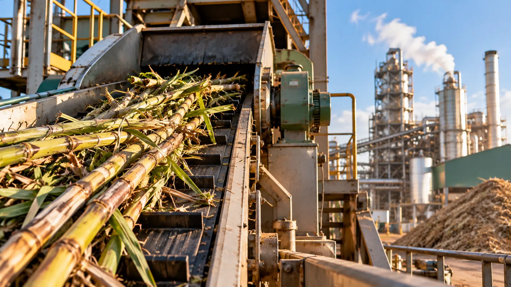 Sugar cane machinery and processing plant